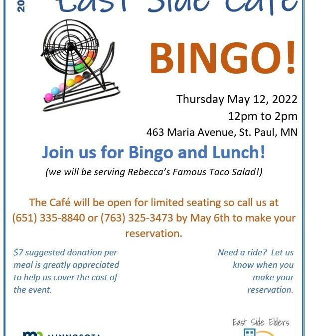 May East Side Café: Bingo